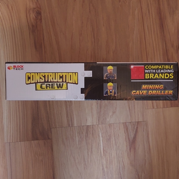 Block Tech Construction Crew Mining Cave Driller Building Set Sealed 204 Pieces - Picture 6 of 9